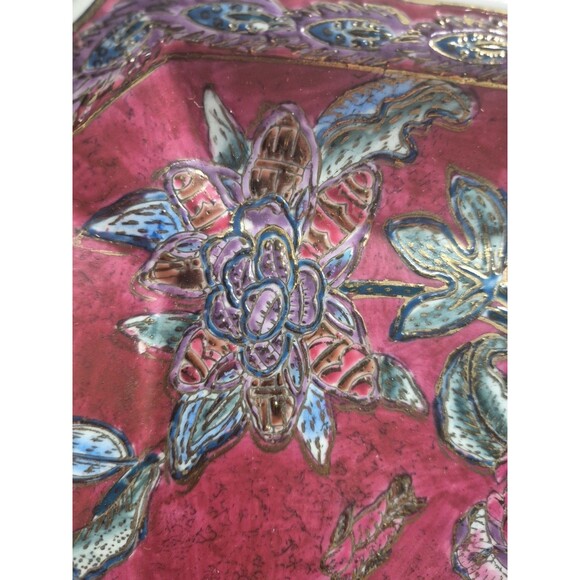 Vintage JC Penney Classic Traditions Porcelain  Asian Style Square Dish Decor - Picture 8 of 14